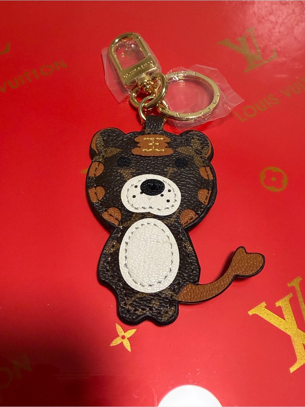Keychain cat monogram brown - Picture 2 of 4